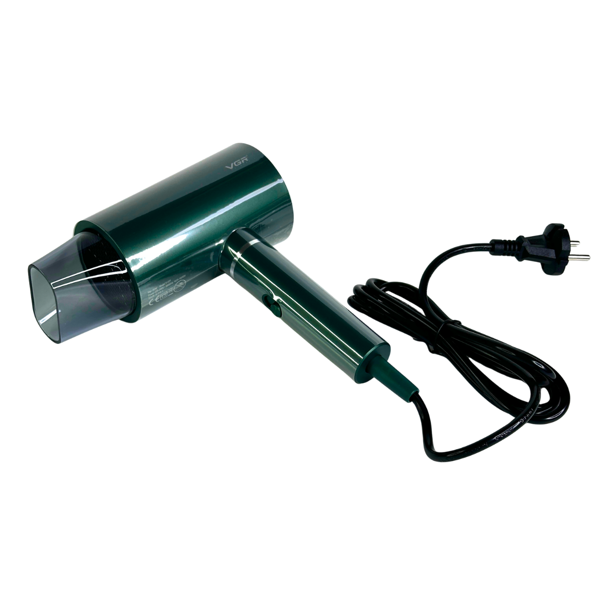 Фен професійний VGR із захистом від перегріву та рівномірним розподілом тепла Зелений (F14-V13)