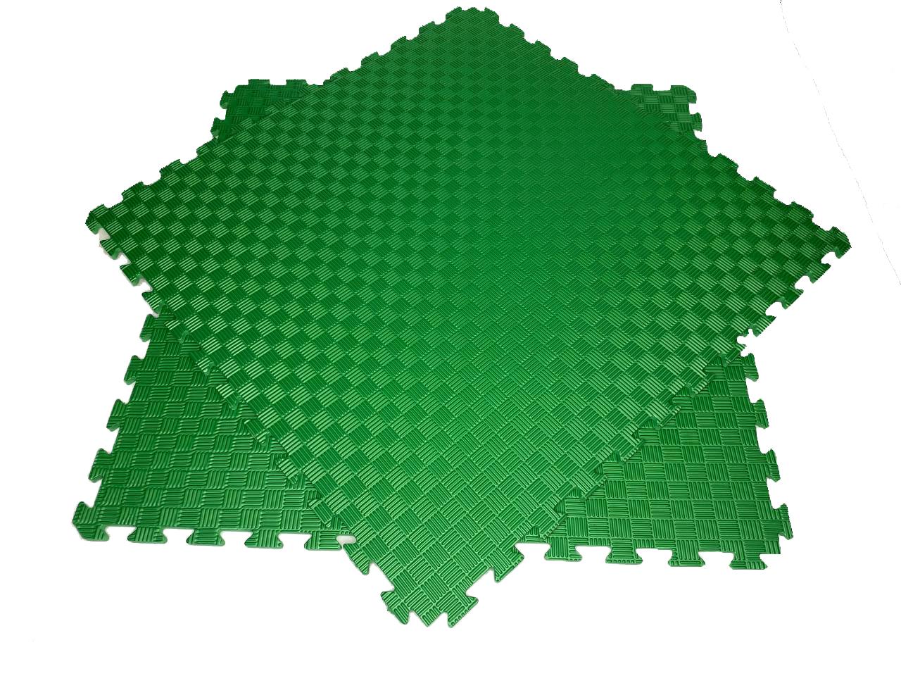 Мат-татами ласточкин хвост 100х100х1 см EVA Зеленый