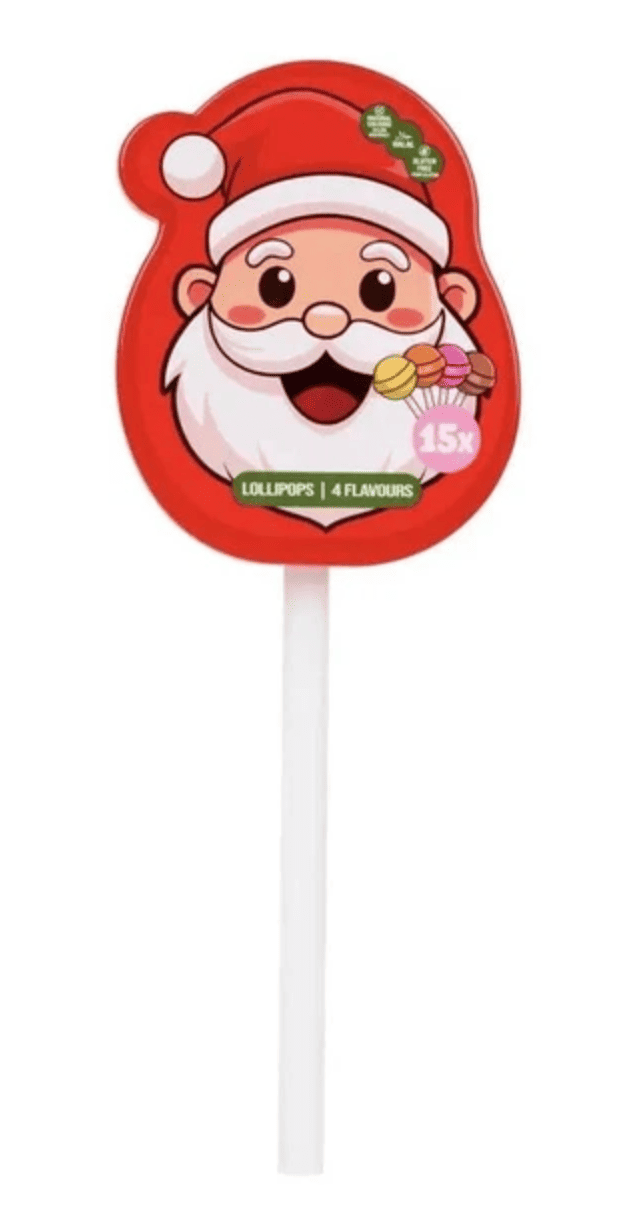 Льодяники різдвяні Becky's Lollipops XXL Санта 15 шт. 135 г (2853194152)