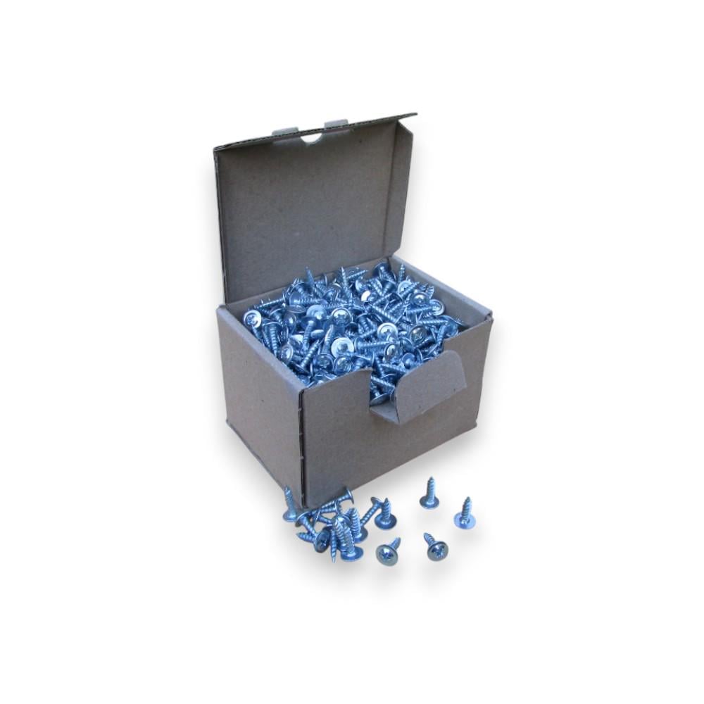 Комплект саморізів PH2 з пресшайбою гострий 4,2х13 мм 1000 шт. Цинк Білий (29669971) Комплект саморізів PH2 з пресшайбою гострий 4,2х13 мм 1000 шт. Цинк Білий (29669971)