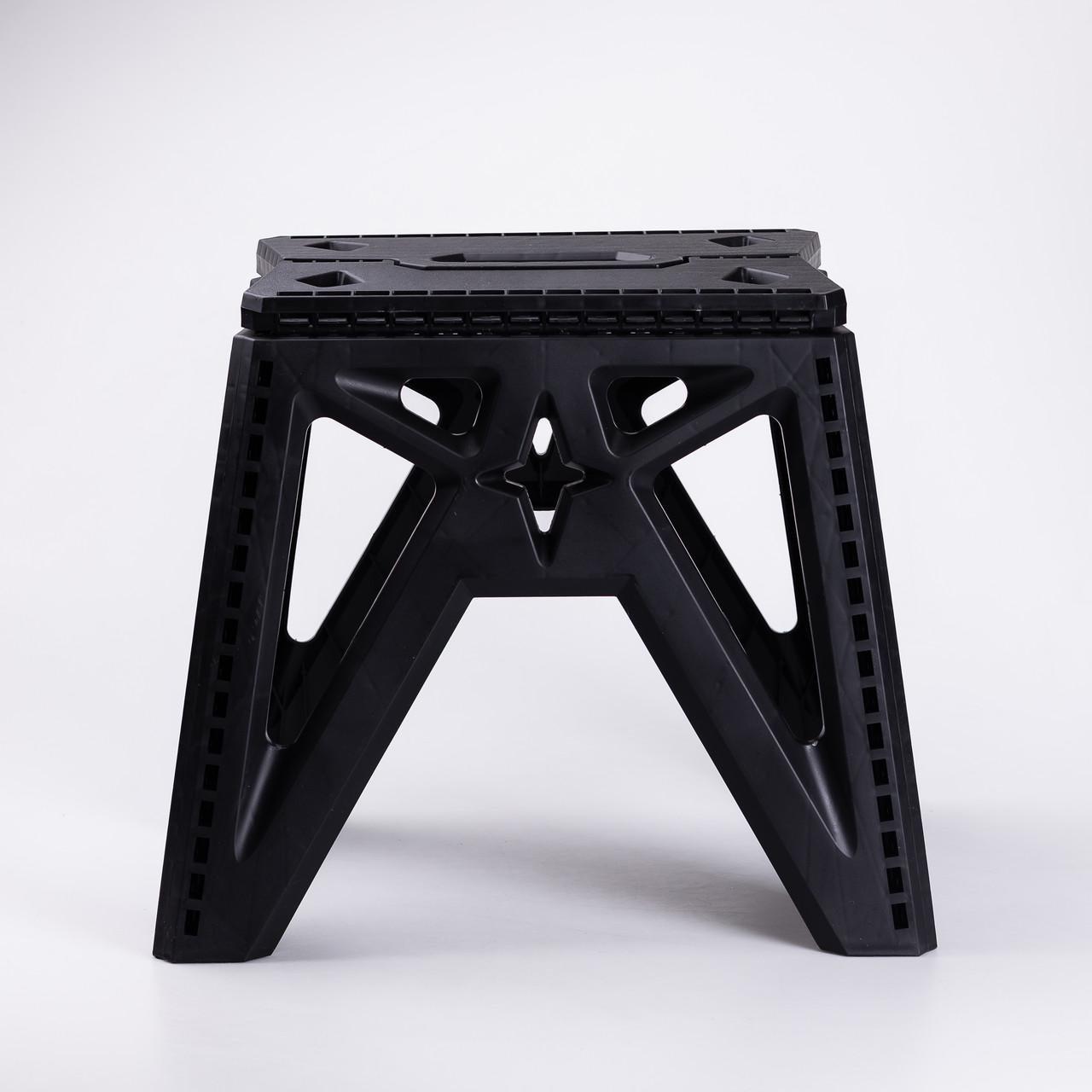 Табурет складаний пластиковий 29,5×19,5 см Чорний (SJ-0102B) - фото 5 Табурет складаний пластиковий 29,5×19,5 см Чорний (SJ-0102B) - фото 5