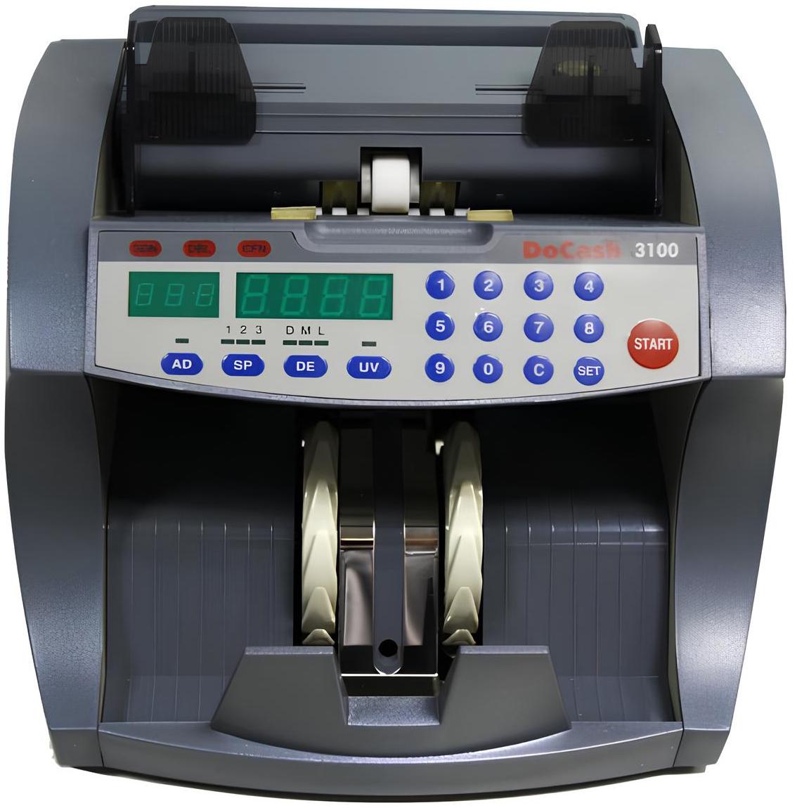 Счетчик банкнот с проверкой валют ультрафиолетом DoCash 3100 SD/UV
