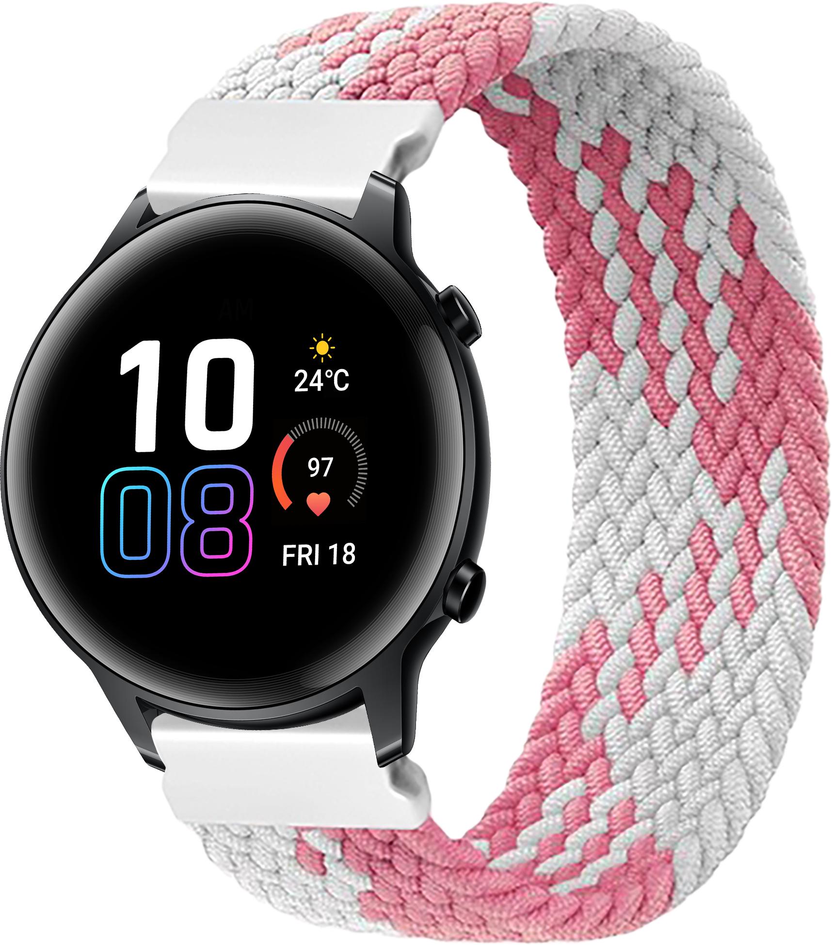 Ремешок Solo Loop Multi для Honor Magic Watch 2 42 мм (145 мм) Pink/White (26299-52)