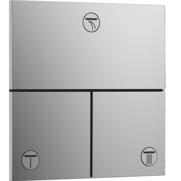 Перемикач режимів прихованого монтажу на 3 режими Hansgrohe ShowerSelect Comfort E 15573000 Хром Перемикач режимів прихованого монтажу на 3 режими Hansgrohe ShowerSelect Comfort E 15573000 Хром