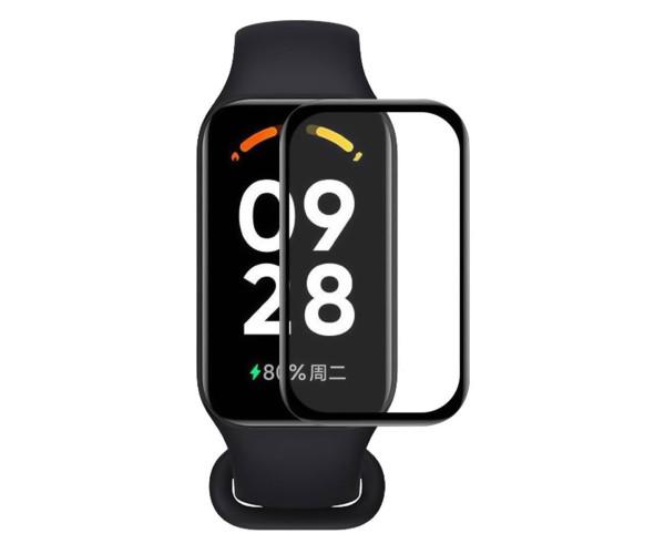 Защитное стекло SoftGlass Full Cover для смарт-часов Xiaomi Redmi Band 2 Black
