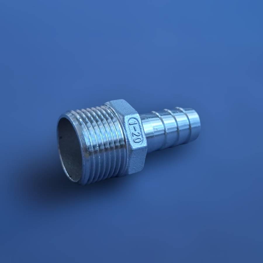 Штуцер шланговий різьбовий DN25 AISI304 BSPP Class-150 ялинка н/ж сталь 20 мм 1" (29203319) - фото 2 Штуцер шланговий різьбовий DN25 AISI304 BSPP Class-150 ялинка н/ж сталь 20 мм 1" (29203319) - фото 2