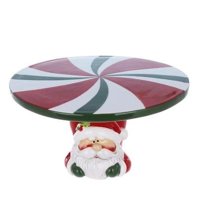 Тортовница керамическая Санта 23 см (33691)