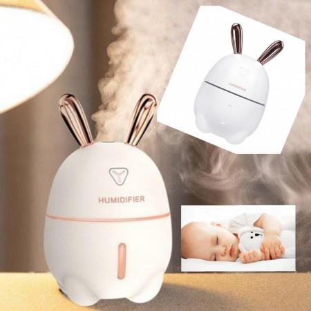 Зволожувач повітря дитячий Humidifier Rabbit 2в1 з аромадифузором та підсвічуванням White (0012) - фото 4