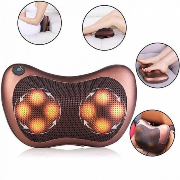 Массажер для шеи MASSAGE PILLOW роликовый (13123) - фото 4 Массажер для шеи MASSAGE PILLOW роликовый (13123) - фото 4