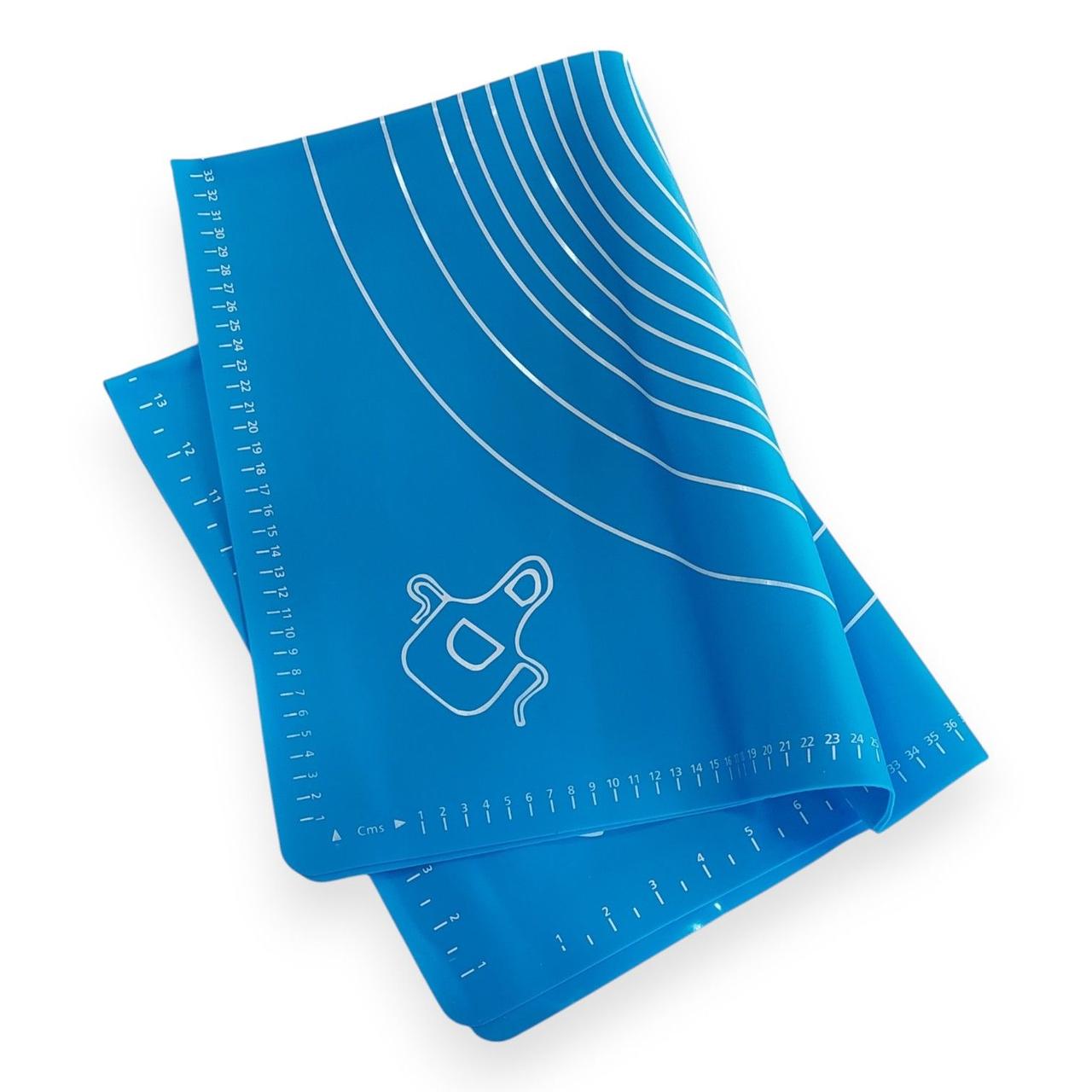 Коврик для выпечки и раскачки A-PLUS №677 силиконовый 700х700 мм Голубой (203823-бла) - фото 2 Коврик для выпечки и раскачки A-PLUS №677 силиконовый 700х700 мм Голубой (203823-бла) - фото 2