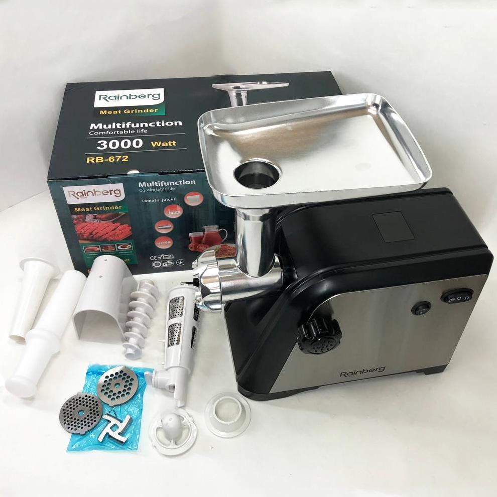 Электромясорубка Rainberg RB-672 3000W с реверсом и соковыжималкой (ws68157) - фото 11 Электромясорубка Rainberg RB-672 3000W с реверсом и соковыжималкой (ws68157) - фото 11