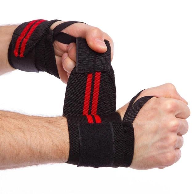 Бинты кистовые для жима STRENGTH WRIST WRAPS SP-Sport 8088CA Черный