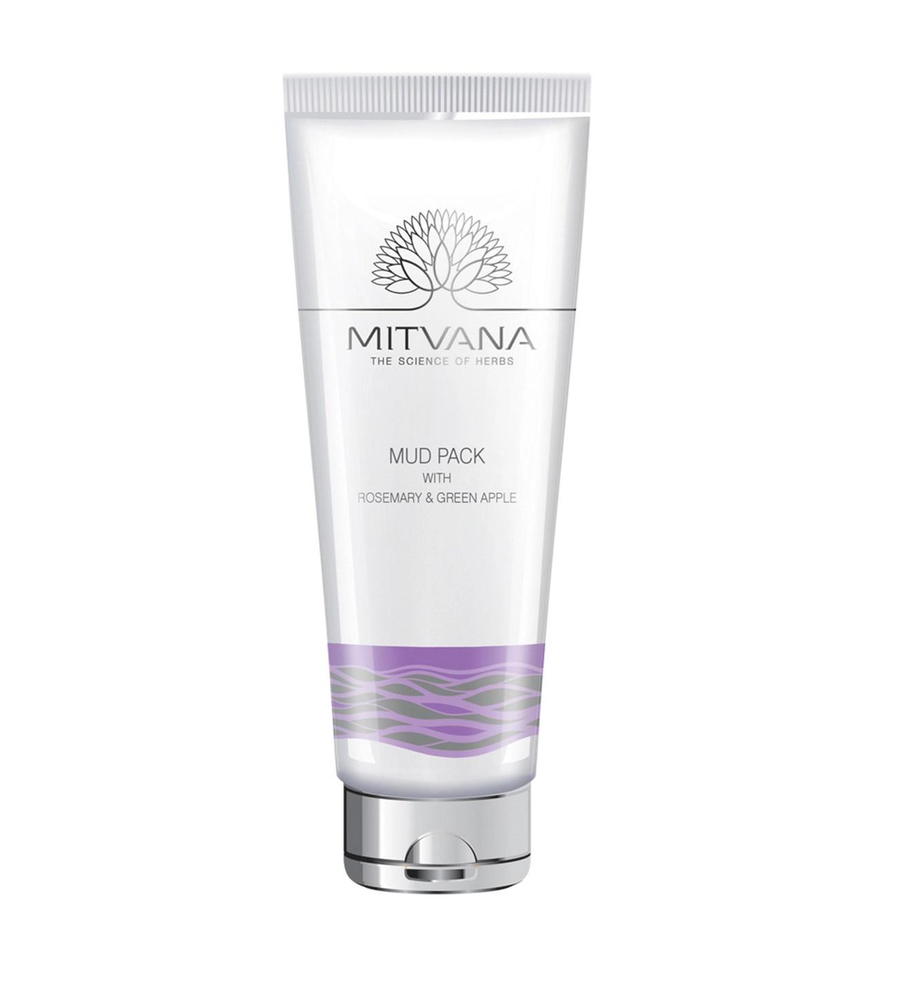 Маска для лица Mitvana Mud Pack with Rosemary & Green Apple 100 мл (8908002915525)