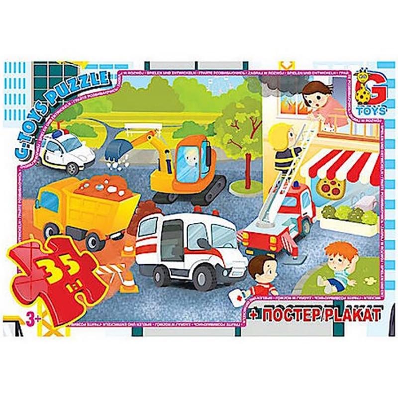 Пазли дитячі Аварійні служби GF07 постер 35 ел. (RLT53459)