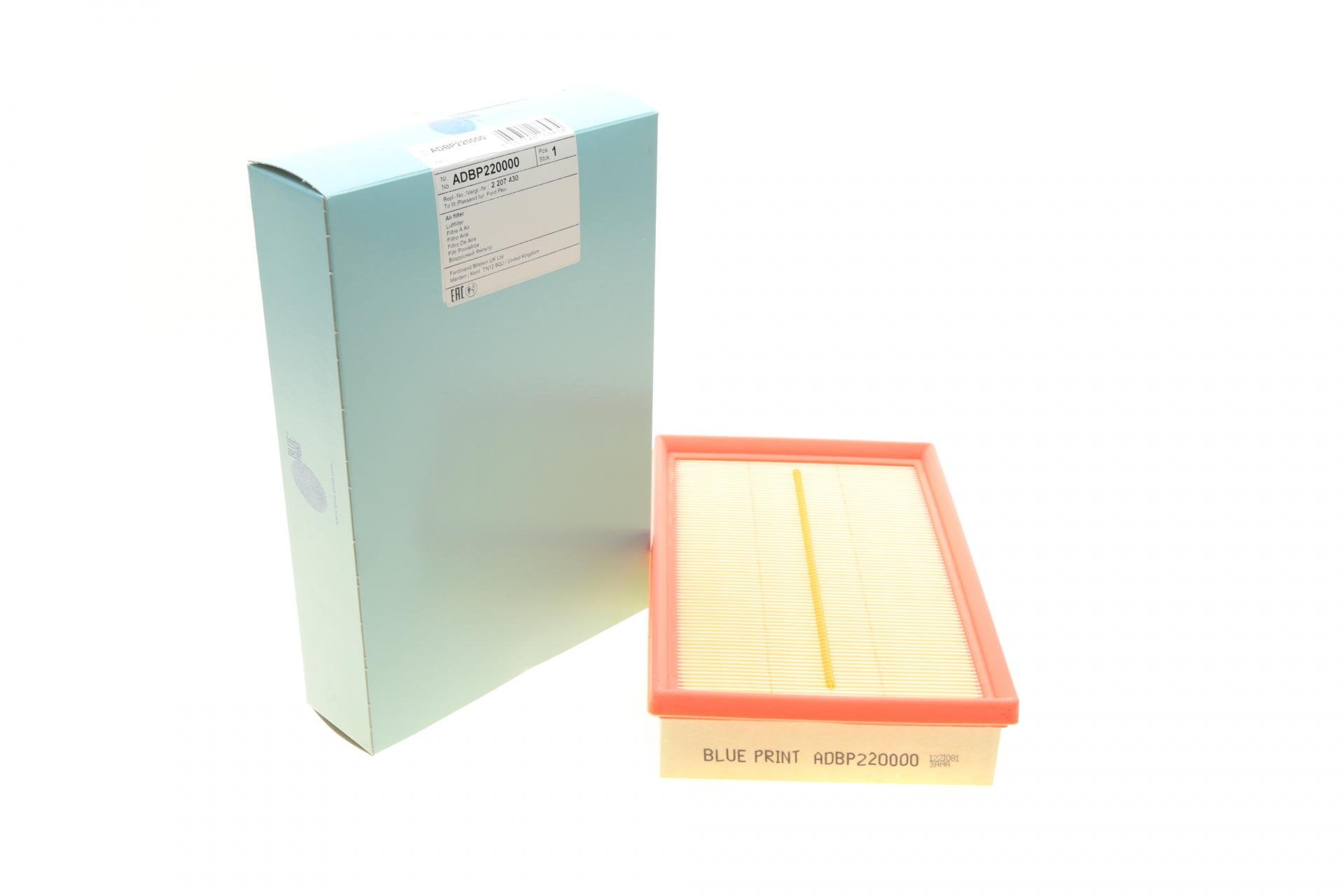 Фильтр воздушный BLUE PRINT для Ford Transit Connect 1,5 EcoBlue 15-/Tourneo Connect 1,5TDCi/EcoBlue 13- (ADBP220000)