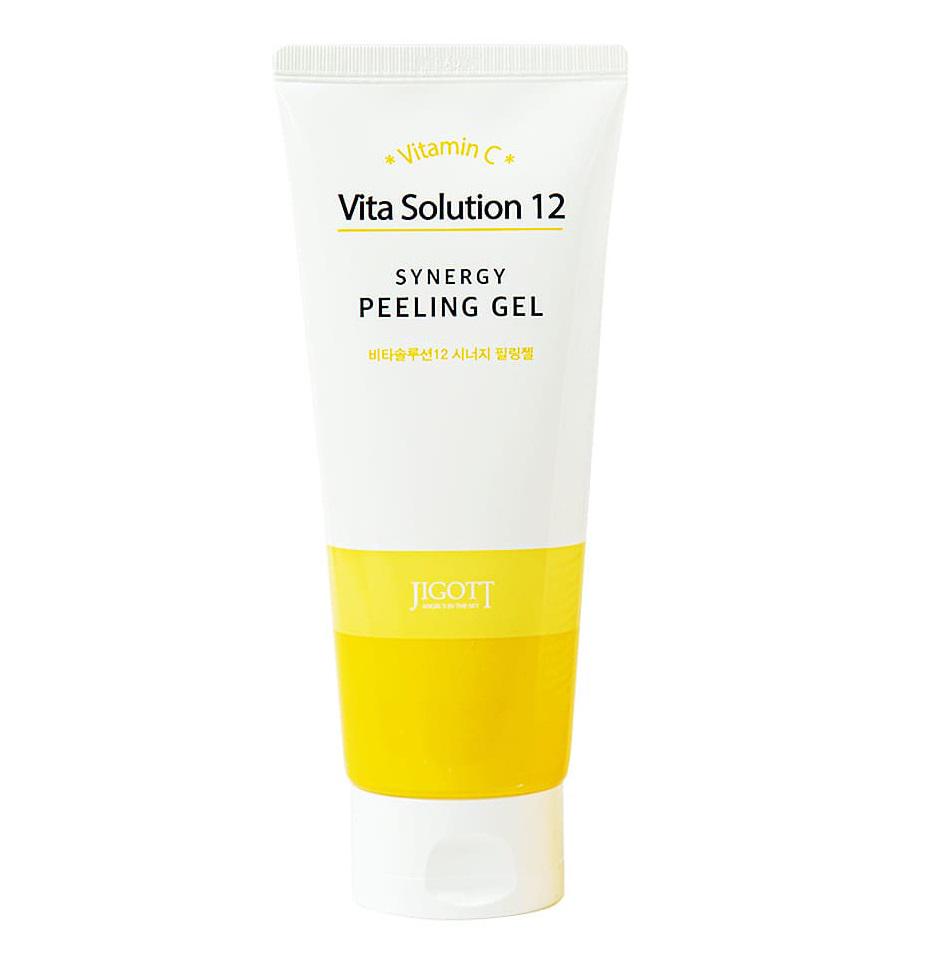 Пилинг-гель оздоравливающий Jigott Vita Solution 12 Synergy Peeling Gel 180 мл (8809541281938)