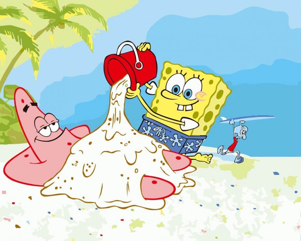 Картина по номерам Brushme Спанч Боб (GX3576)