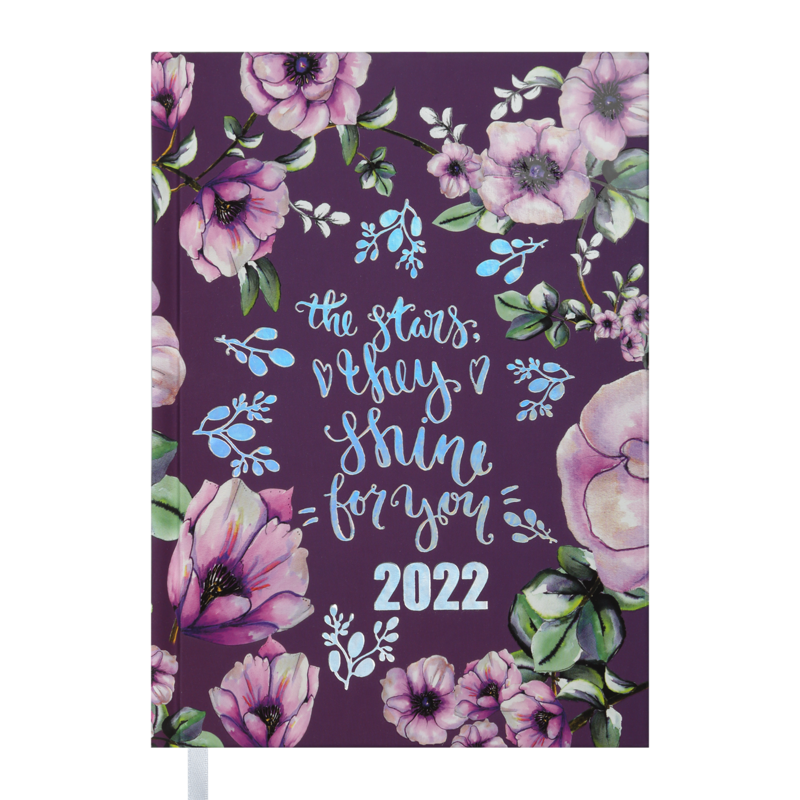 Дневник датированный Buromax Fattore A5 336 страниц Сиреневый (BM.2139-26)