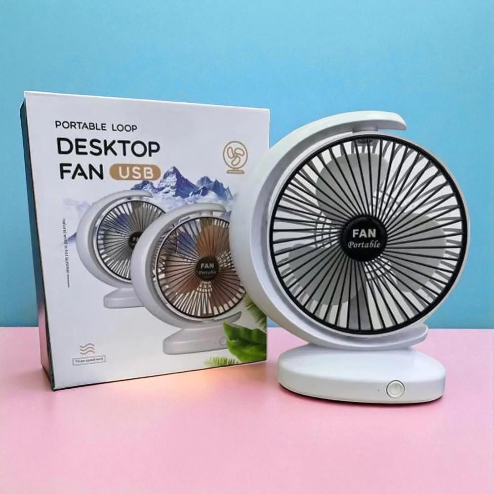 Настольный вентилятор на аккумуляторе USB 1200 мАч (27415554)