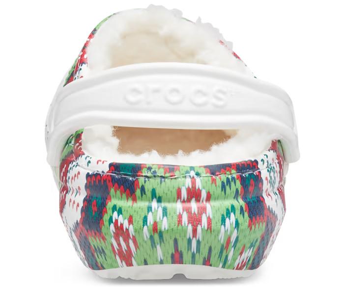 Сабо Crocs Classic Lined Holiday Charm р. W10/EUR 40-41 White/Multi (10857288) - фото 6