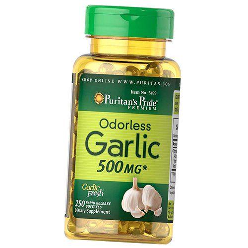 Часник без запаху Puritan's Pride Odorless Garlic 500 250 гел. капс. (71367010)