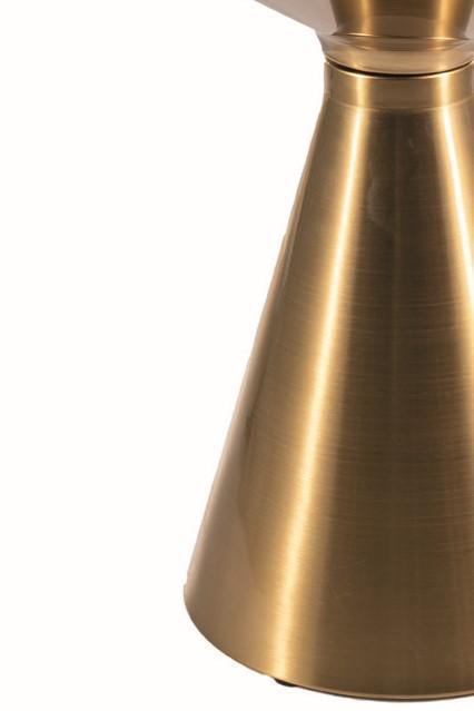 Журнальный столик Signal ARIES 50 см Белый/Золотой (ARIESBZL50) - фото 5