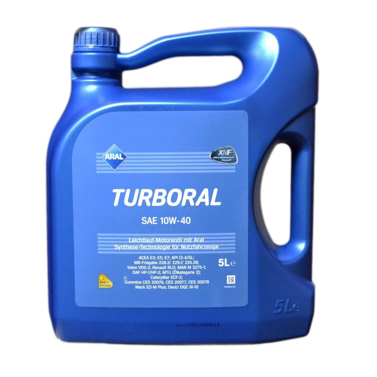 Моторна олива ARAL Turboral E7 CL-4/SL 10W-40 5 л (22004)
