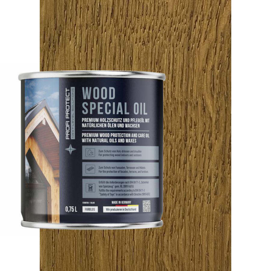 Масло для террасной доски ProfiProtect Wood Special Oil с воском 2,5 л Amber eiche (20754675)