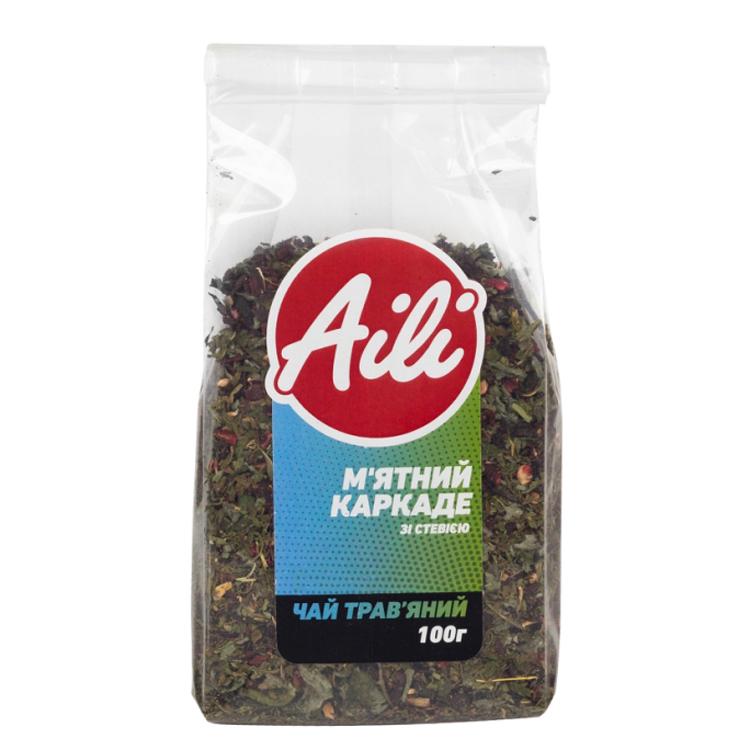 Чай трав'яний Aili М'ятний каркаде зі стевією 100 г (AR027)
