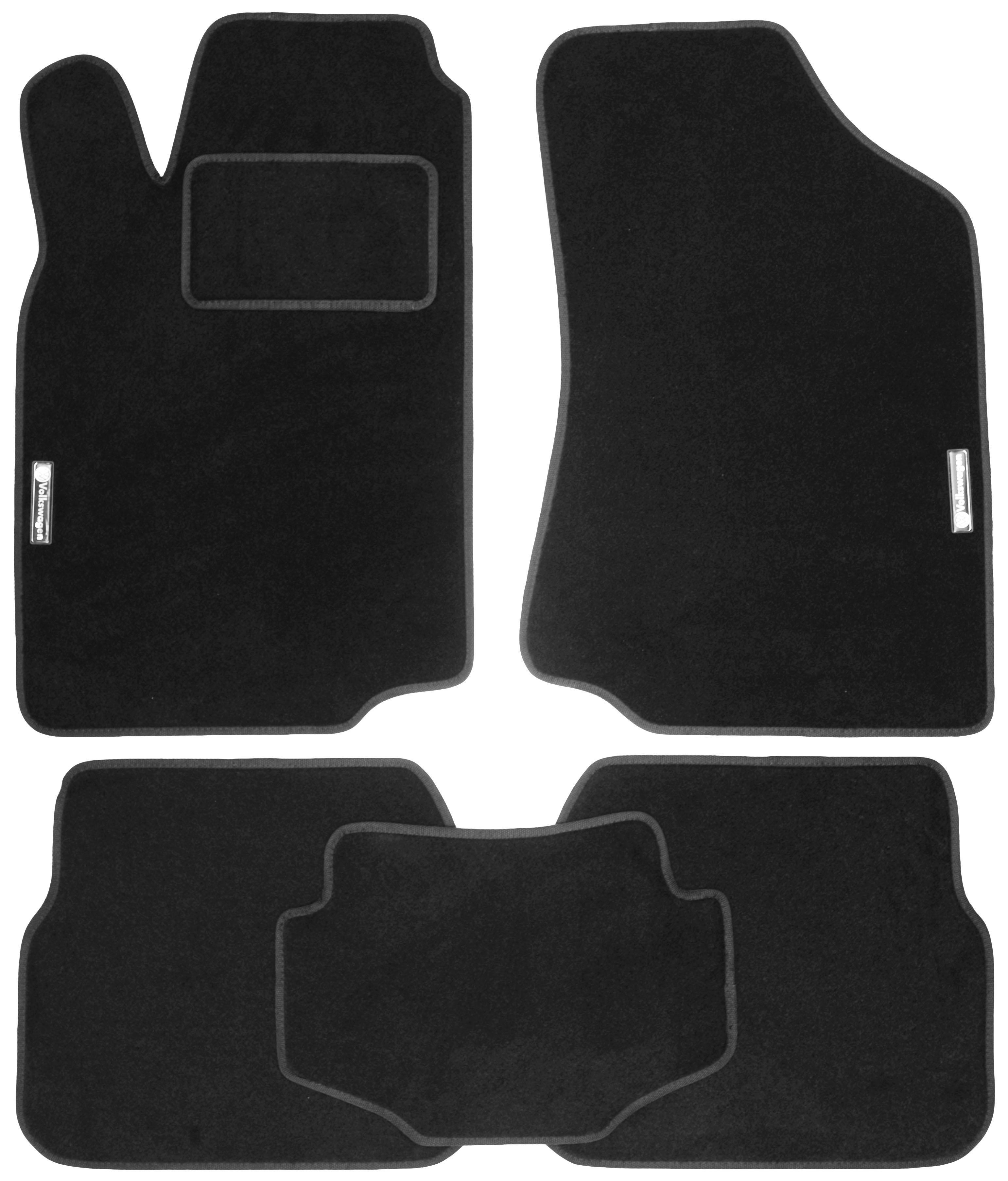 Коврики в салон для Volkswagen Passat B3/B4 '88-96 текстильные Черный (21387)