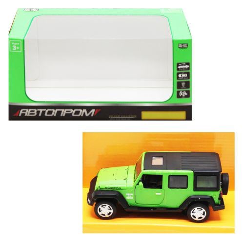Машина Автопром Джип 14х5х5 см Green (180302)