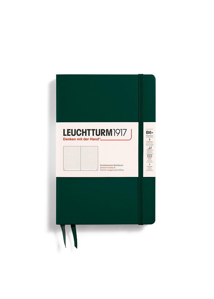 Блокнот Leuchtturm1917 Paperback B6+ точка Forest Green (370288)
