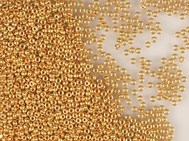 Бісер Preciosa Чехія 18581 металізований 5 г Золотистий (1989690211)