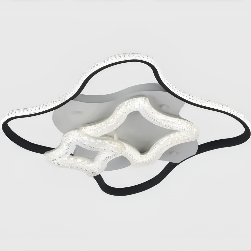 Светодиодная люстра Svet на пульте 92W 3000К-6500К Бело-черный (SC-8802-D560 WH+BK)