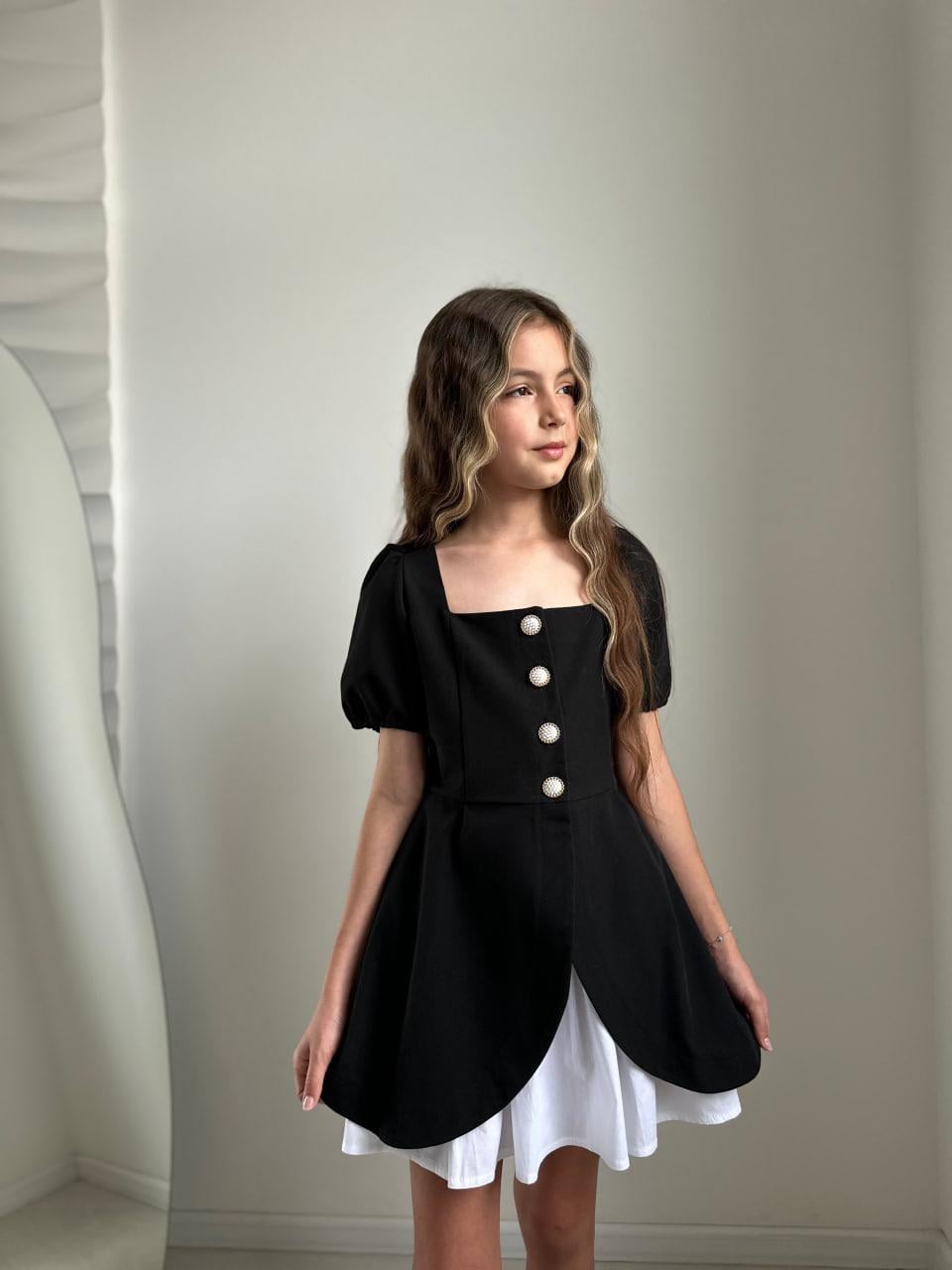 Платье подростковое школьное IRmAS 1297 146 см Черный