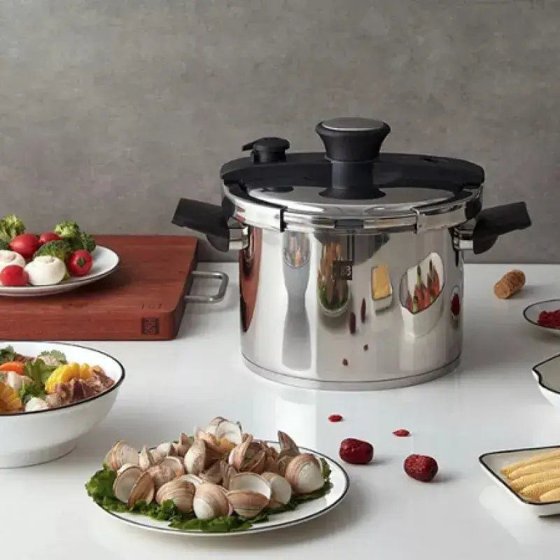 Кастрюля-скороварка HuoHou Stainless Steel Pressure Cooker HU0205 Silver - фото 4