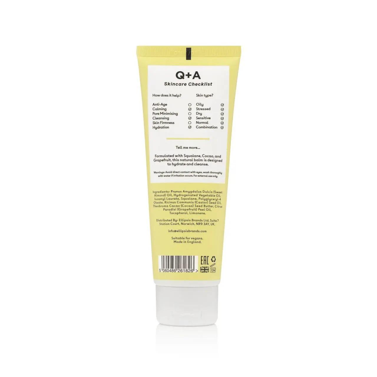 Бальзам очищающий для лица Q+A Grapefruit Cleansing Balm 125 мл (10376022) - фото 6