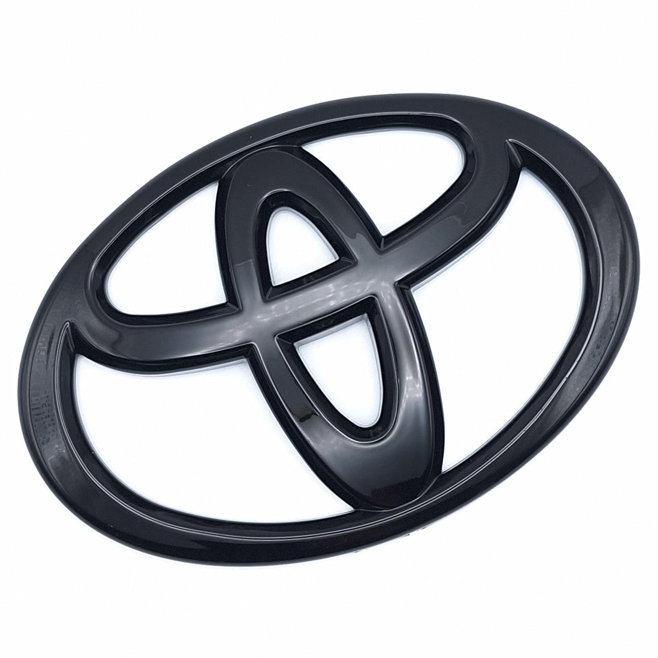 Емблема Toyota 120х82 мм Чорний глянцевий (2074708716)