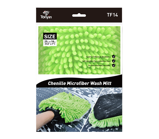 Перчатка для мытья Tonyin Single Side Chenille Microfiber Wash Mitt (TF15)