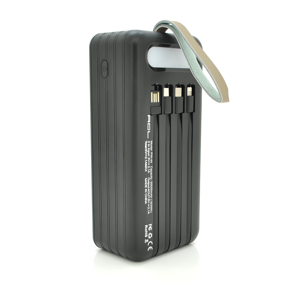 Повербанк PB-44 50000 mAh Чорний (25928)