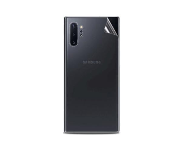 Противоударная гидрогелевая пленка Hydrogel Film для Samsung Galaxy Note 10 Plus на заднюю панель, Transparent