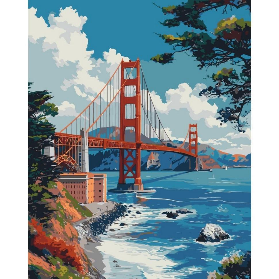 Картина по номерам ART CRAFT Мост Золотые Ворота 40x50 см (11070-AC)