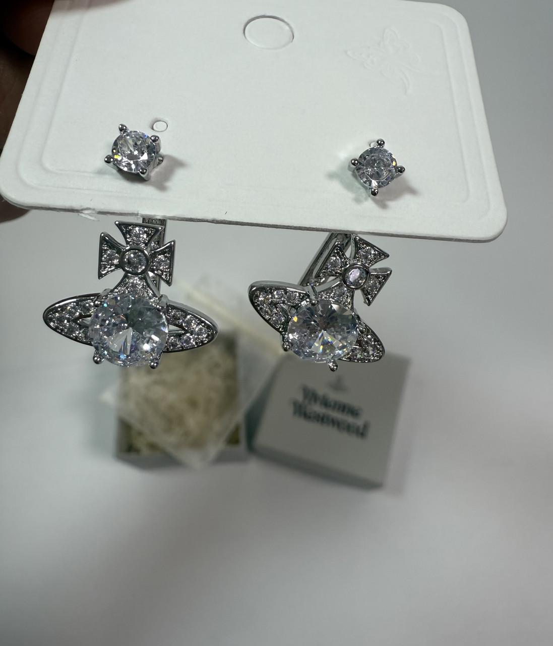 Серьги женские Vivienne Westwood Белый (2780452047) - фото 4 Серьги женские Vivienne Westwood Белый (2780452047) - фото 4