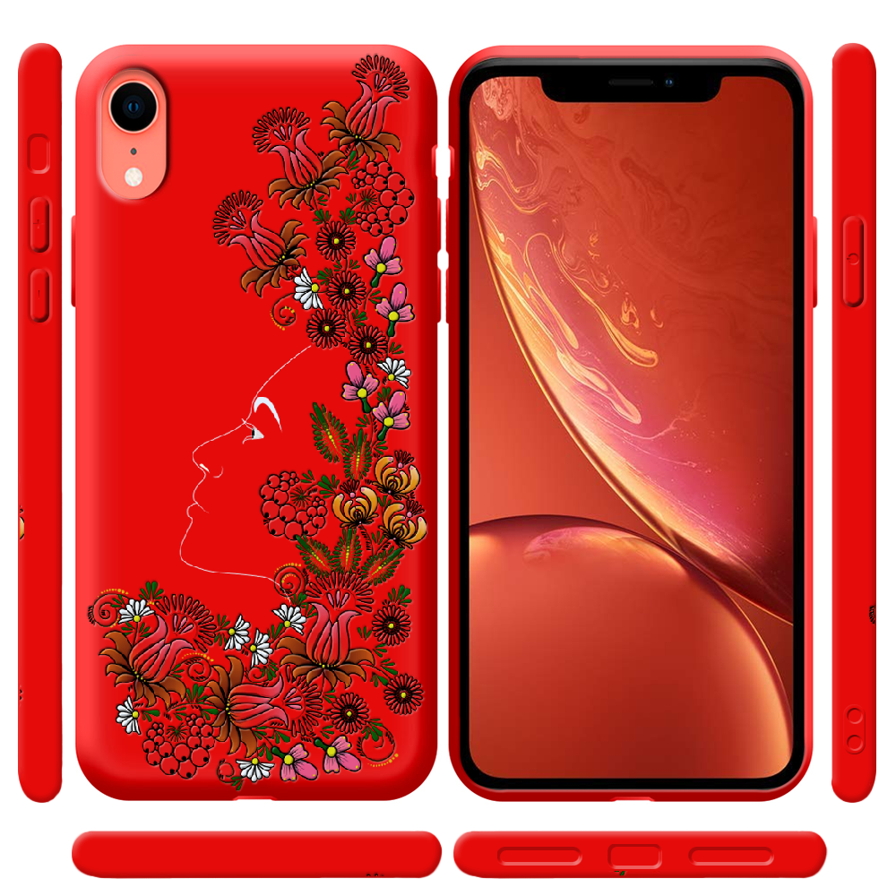 Чехол Boxface iPhone XR 3D Ukrainian Muse Красный силикон (35417-bk64-42163) - фото 2