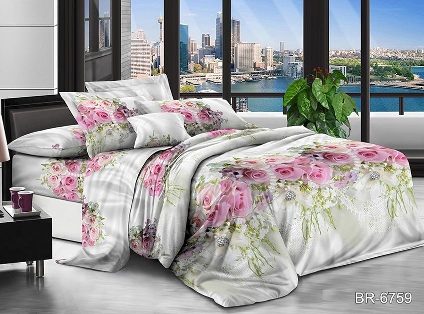 Комплект постельного белья TAGtekstil полуторный наволочки 70x70 см (BR-6759)