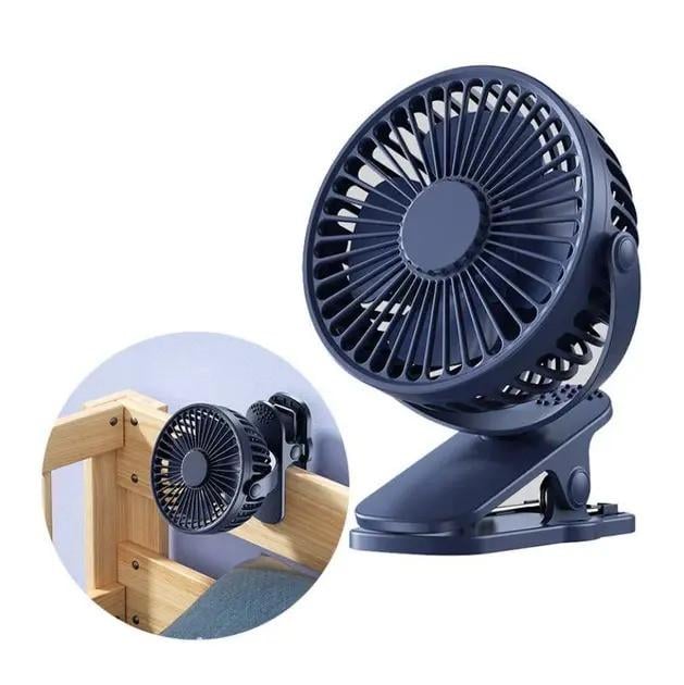 Вентилятор аккумуляторный FAN с USB с прищепкой 3 скорости (AF01)