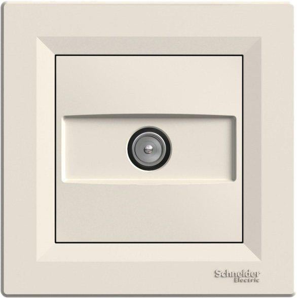 Розетка TV проходная Schneider Electric EPH3200323 Asfora пластик Кремовый (12912848)