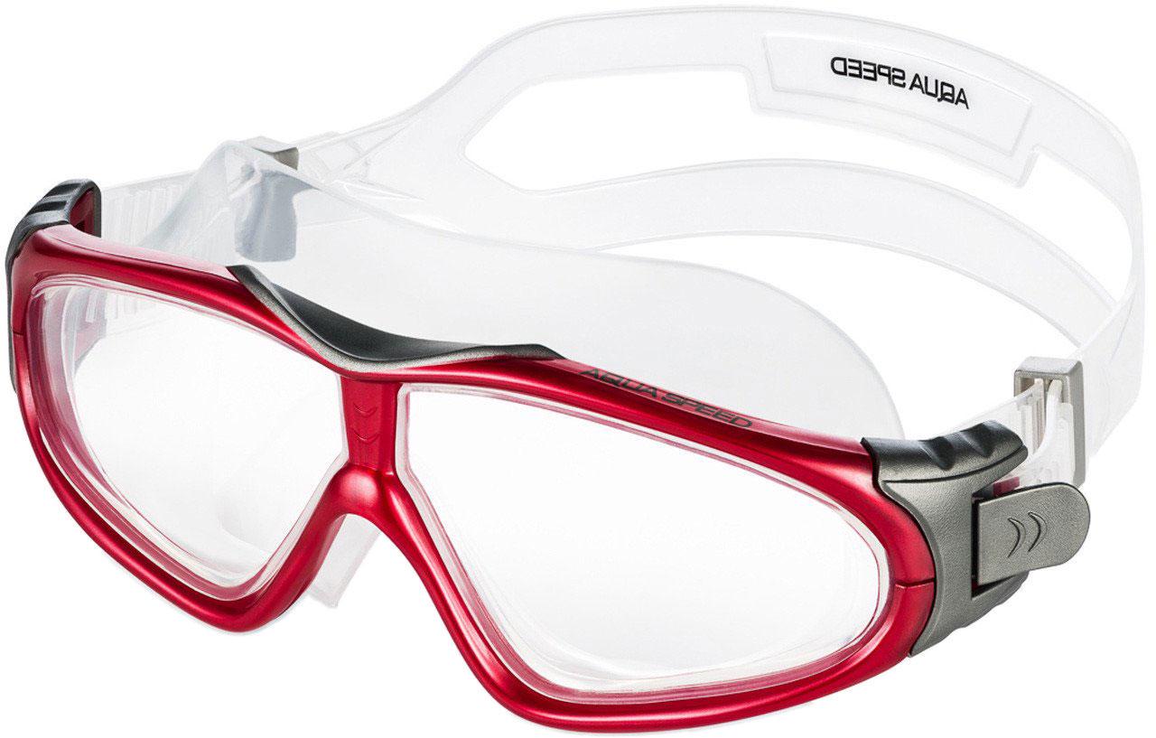 Очки-маска для плавания Sirocco 3951 Красный/Серебристый (5908217639516)