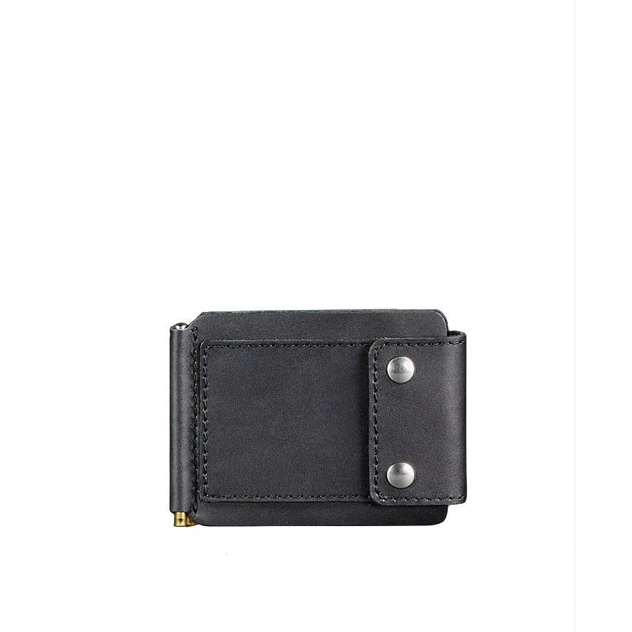 Портмоне чоловічий шкіряний BlankNote 10.0 затиск для грошей Чорний (A-026456) Портмоне чоловічий шкіряний BlankNote 10.0 затиск для грошей Чорний (A-026456)