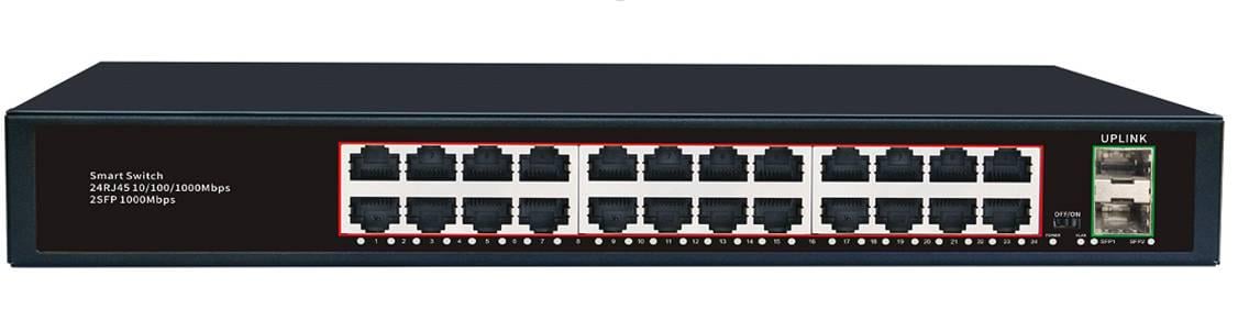 Комутатор Merlion MG1024S 24 портів 10/100/1000 Мбіт/сек метал AC220V (39349)